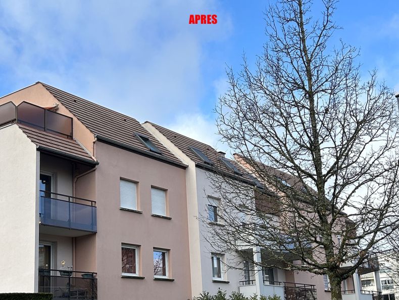 nettoyage de toiture avec nacelle araignée