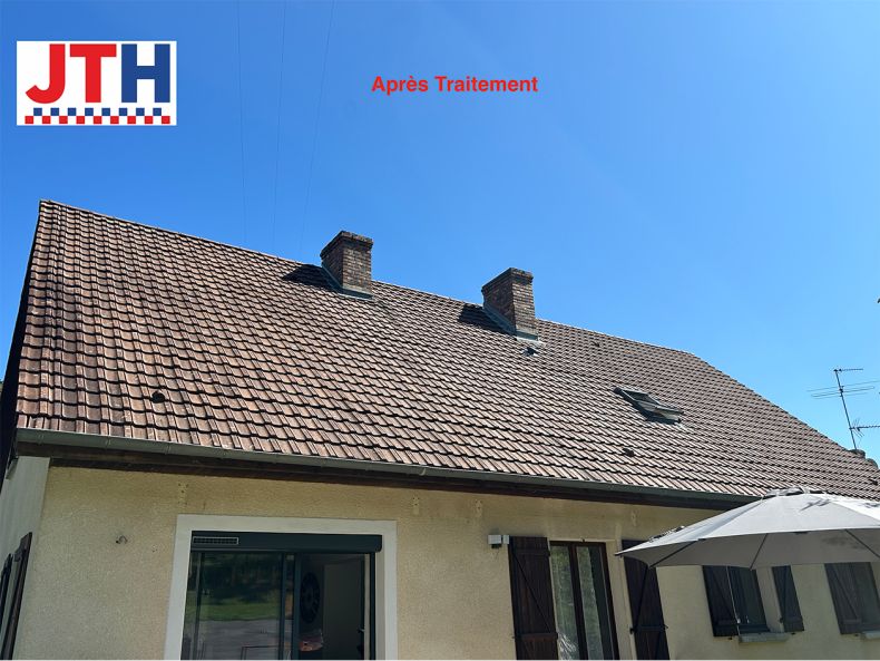 nettoyage de toiture avec nacelle araignée